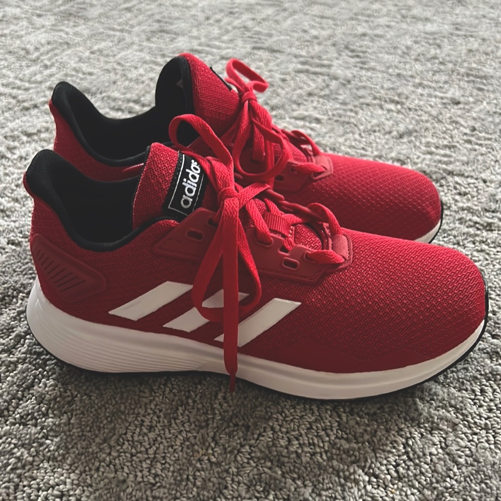 NWOT Red Kids Adidas Sneakers